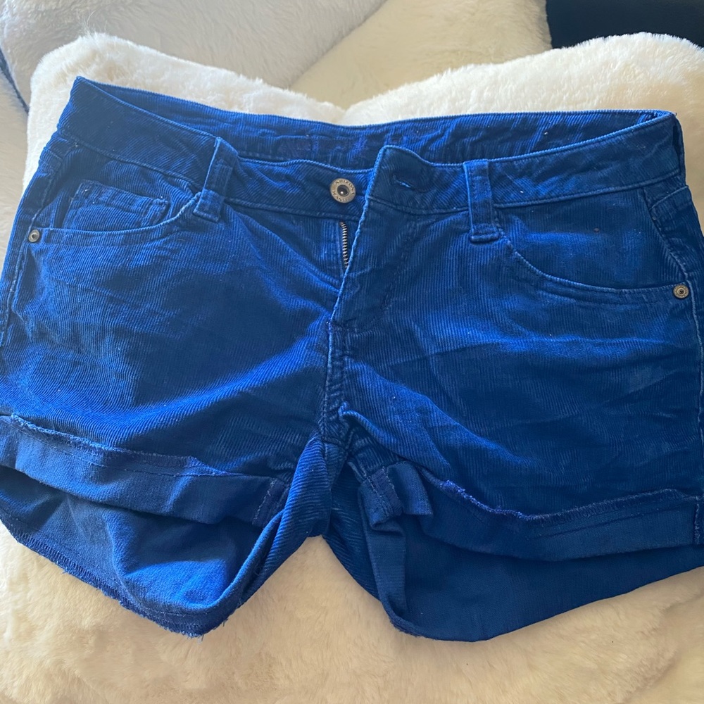 Beautiful Turquoise Corduroy Shorts